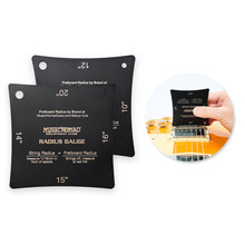MusicNomad MN603吉他指板弧度测量尺品丝曲度专业检测工具 2片装
