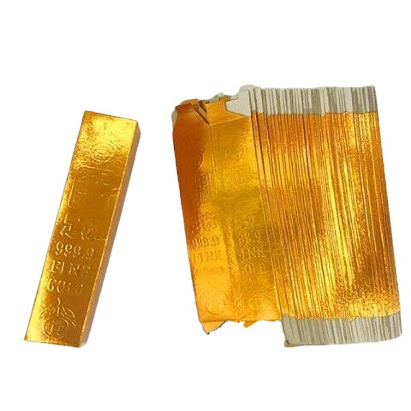免粘金条纸半成品30*20cm金砖元宝纸祭祀殡葬佛教用品批发 4000个