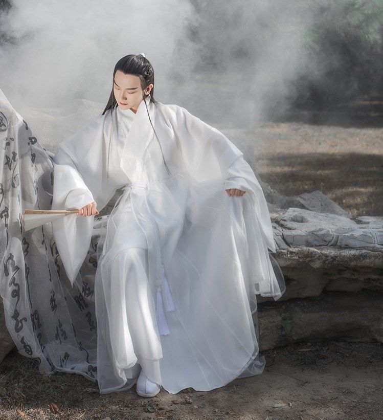 汉服男仙气古装汉服超仙男古风大袖衫男士仙气侠客书生学生春夏款