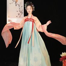 汉服女【梦长安】齐胸襦裙古装中国风白菜春夏款日常