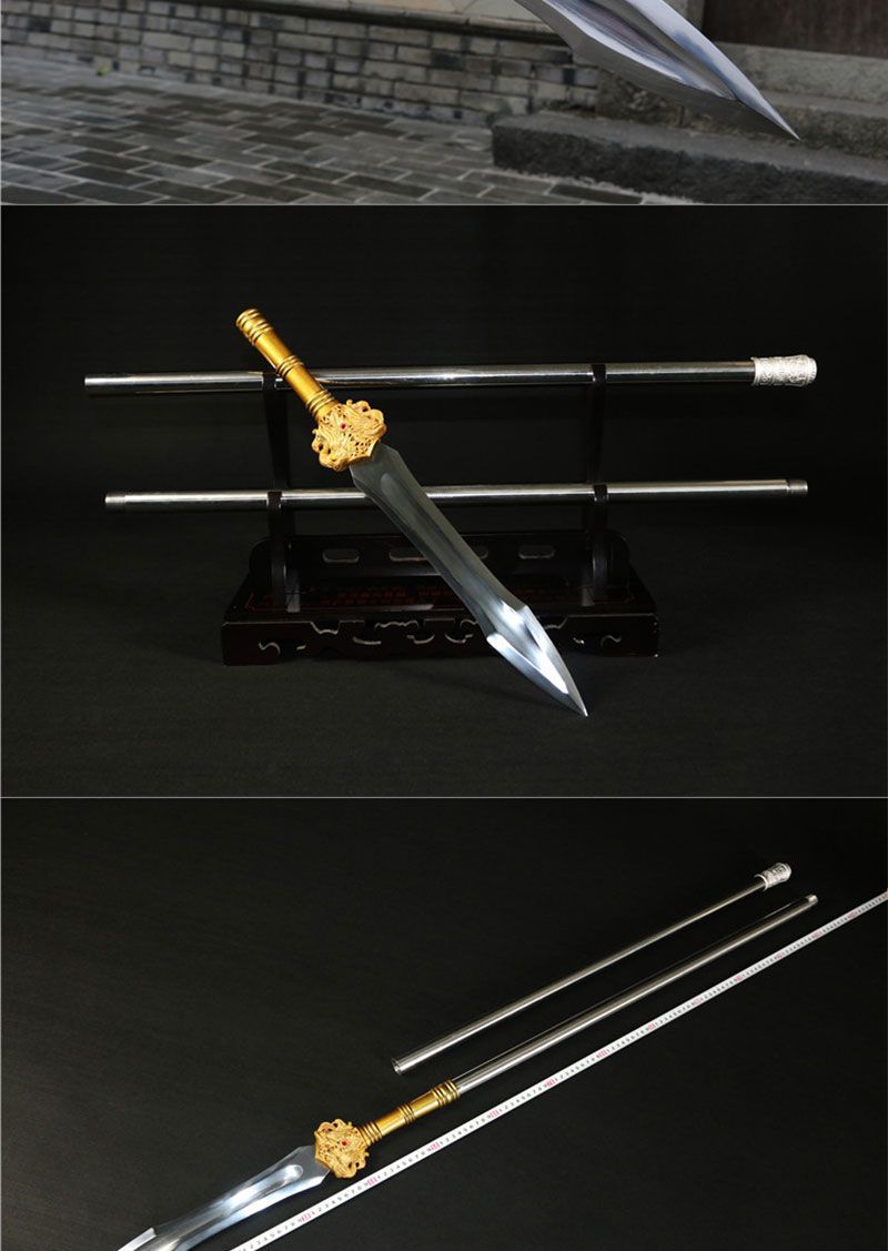 龙泉市十八般冷兵器霸王枪长枪枪头古代 长矛赵云枪红缨枪未开刃