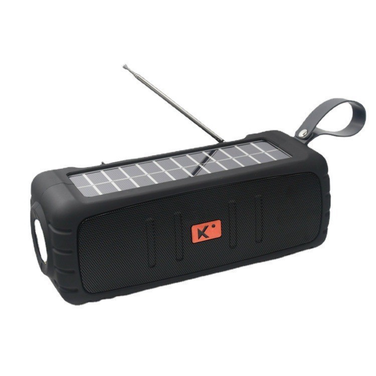 Cross-Border New Arrival Solar Bluetooth Speaker Household Outdoor USB Charging Portable Flashlight Wireless Call Audio