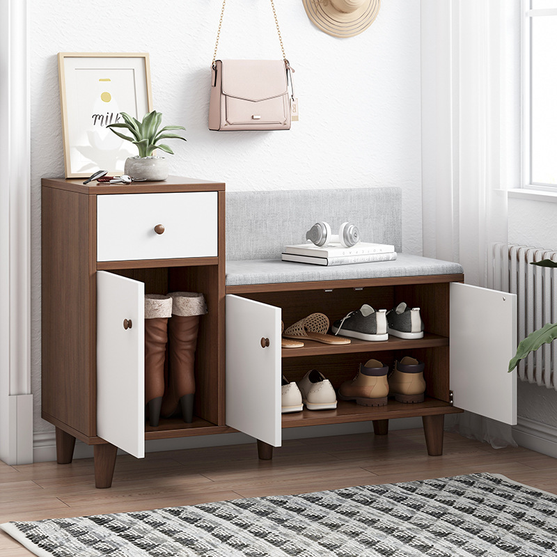 换鞋凳式鞋柜可坐穿鞋凳进门口储物收纳简约小户型鞋架换鞋小凳子