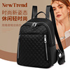 2021 new pattern leisure time Quilted Backpack Manufactor wholesale fashion Lithe Water splashing Theft prevention oxford Backpack