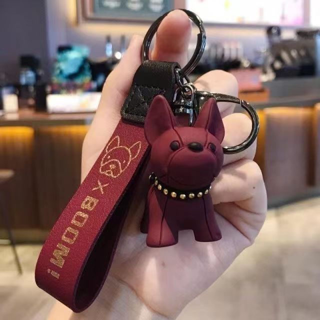 Fadou Puppy Keychain Men and Women Internet Celebrity Cute Creative Key Chain Bag Pendant