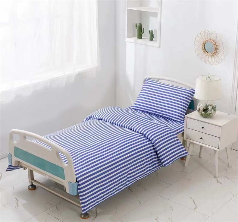 方舱防疫用品 医院床上用品 床单被罩枕套三件套 酒店养老院被罩