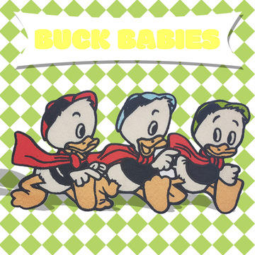 跨境速卖通三只小鸭趣味车缝款布贴创意补丁刺绣diy服装卫衣包包