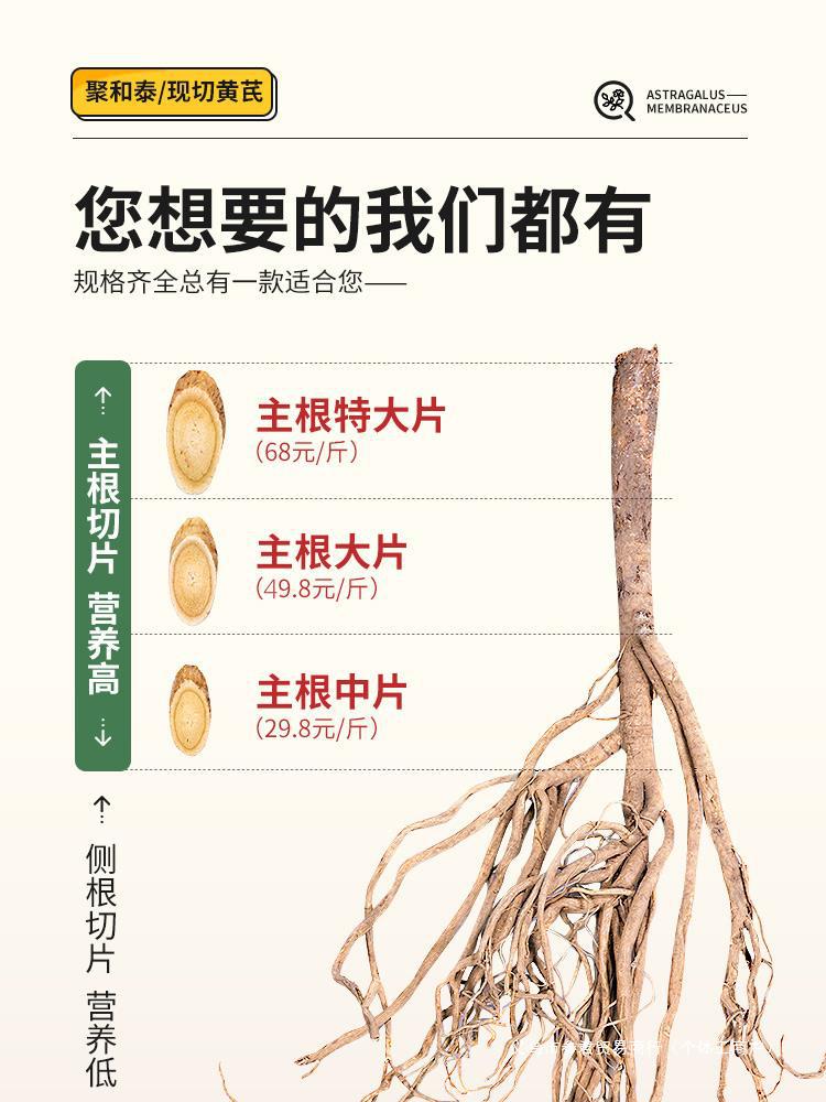 黄芪500g野生特级黄氏正品北芪片中药材当归党参茶泡水官方旗舰店