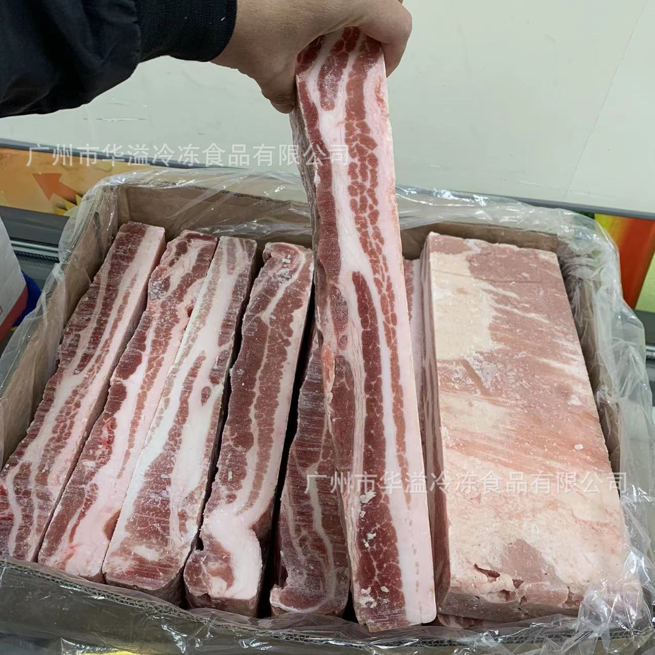 去皮中方五花肉 公斤抄码 原切猪五花肉 烤肉店食材速冻厚五花肉