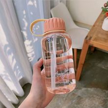 塑料杯带吸管小巧可爱便携少女心学生韩式水杯小吨吨防漏随手杯子