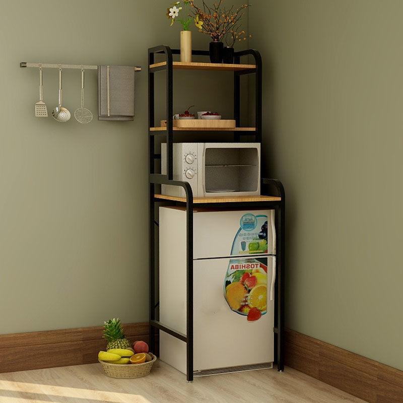 Refrigerator Shelf Floor Top Small Mini Freezer Top Storage Rack Household Microwave Oven Multi-Layer Small Shelf