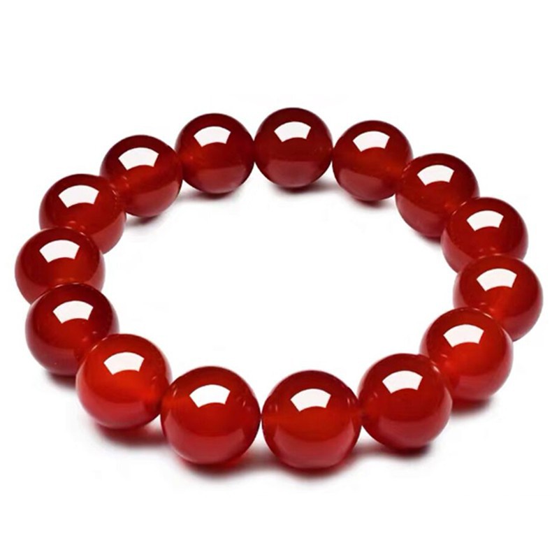 natural brazil 7a red agate bracelet white ice chalcedony crystal men and women bracelet birth year buddha beads bracelet