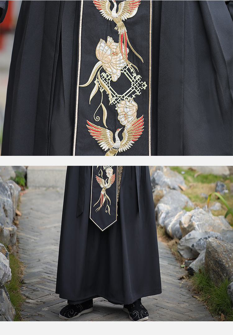 新款原创男装汉服中国风帅气腹黑公子武侠风男学生青年团队表演服