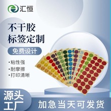 现货供应月份标签1-12月彩色不干胶，季度物料数字颜色分类贴纸