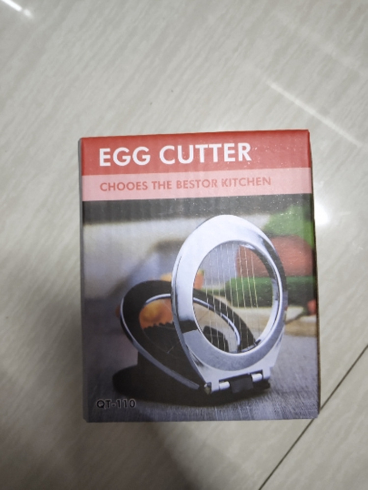 Two-in-One Japanese-Style Multifunctional Egg Cutter Double-Headed Stainless Steel Egg Split Slicer Split Flap Kitchen Gadget