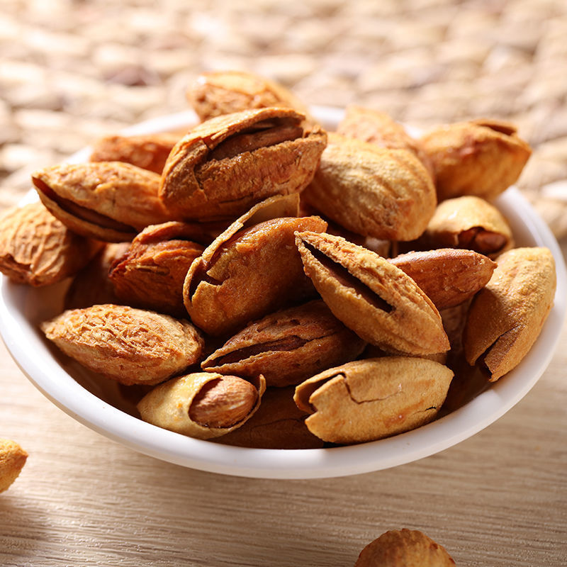 新疆原味巴旦木手剥扁桃仁纸皮巴达木散装巴坦木500克包邮 新货