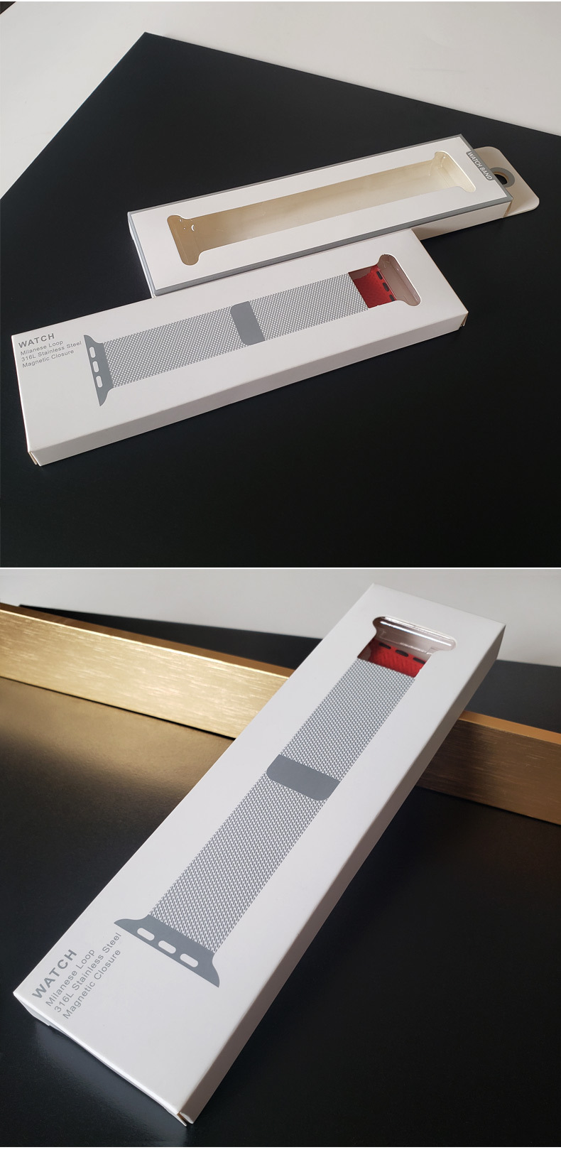 iwatch苹果手表带开窗吸塑包装盒通用包装盒纸盒包装 手表带hy-23