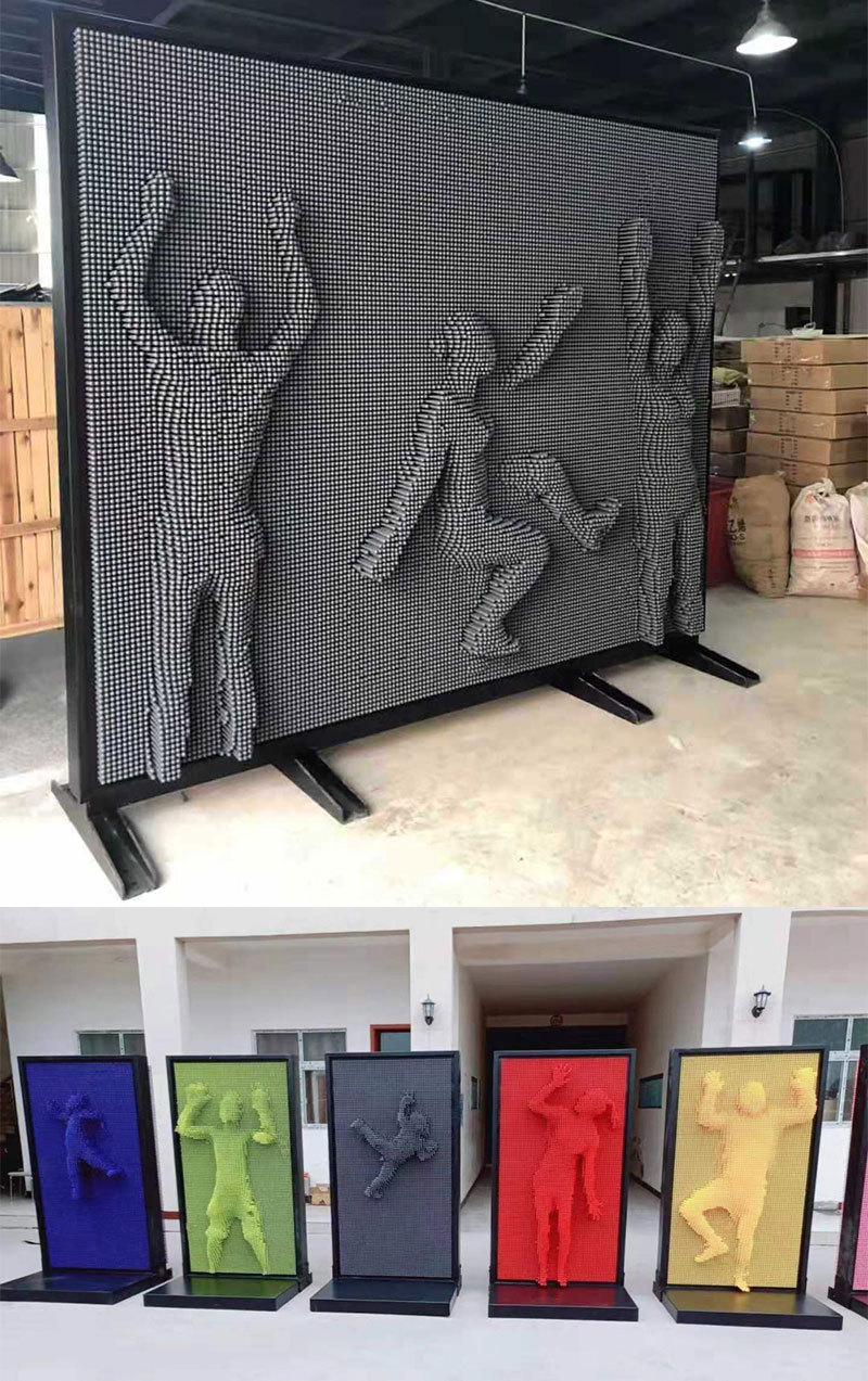 抖音同款3d人体打印墙三维针雕网红公园景区人气互动设备厂家批发