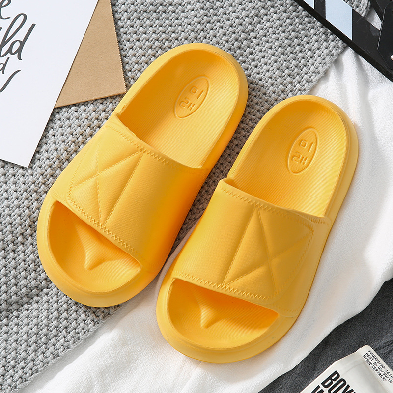 Women's Thick-Soled Sandals with Shit Feeling Summer Couple Home Interior Home Bathroom Bath Slippers Men's Soft-Soled Summer