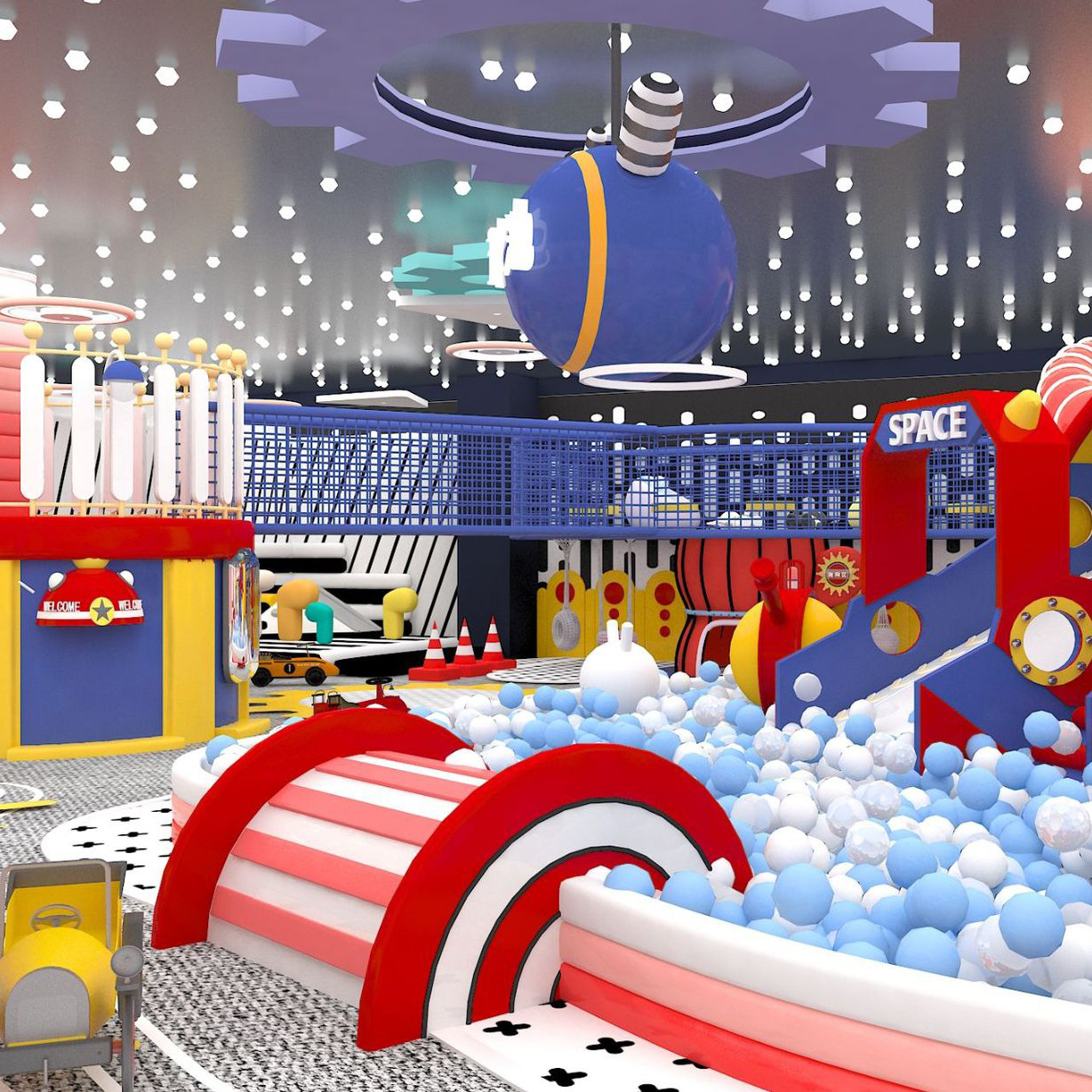 室内淘气堡儿童乐园厂家大型商场儿童城堡百万海洋球池游乐场设备