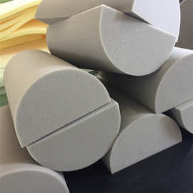 厂家直供 背枕高密度半圆海绵圆柱内衬填充物异形加工切割泡棉