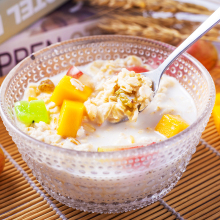 燕麦片即食无蔗糖原味麦片早餐冲饮未脱脂纯麦片健身代餐食品学生