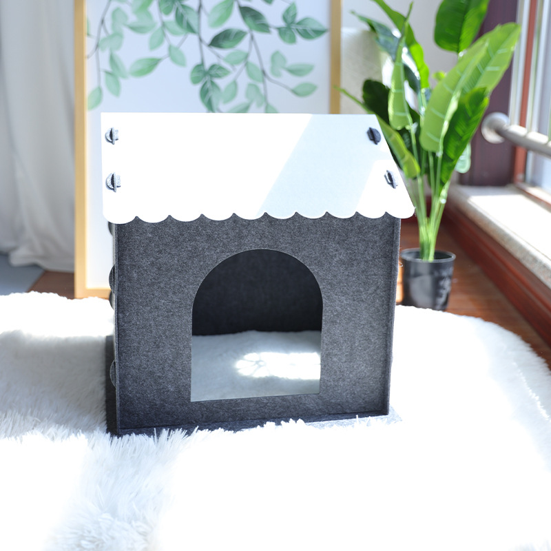 Felt Pet Nest Felt Cat Cat Nest Felt Dog Small House Felt Pet Single Layer Can Not Be Spliced Cat Nest