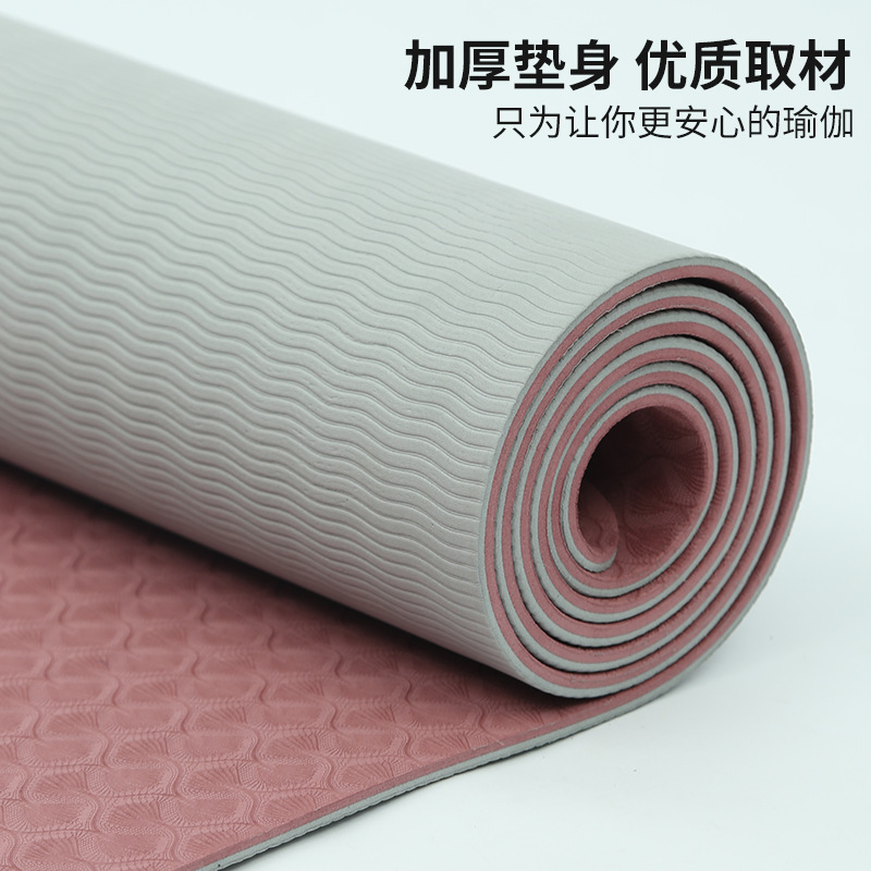 Yoga Mat Beginner Thickening, Widening and Lengthening Female Gymnastic Mat Dance Non-Slip Yoga Mat Floor Mat Home Yu Ka