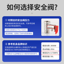 电热水器泄压阀家用热水器阀单向止回减压阀排气压力阀配件