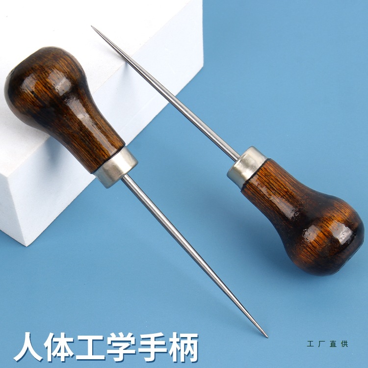 木柄锥子方案茶全钢单圈减震站桥装订针会计小剪刀修鞋三通连钉免