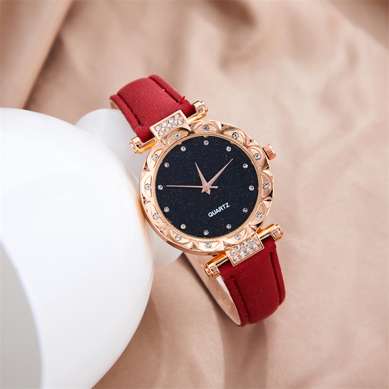 New Starry Sky Watch Female Simple Temperament Student Tik Tok New Fashion Trendy Ladies Watches One Piece Dropshipping