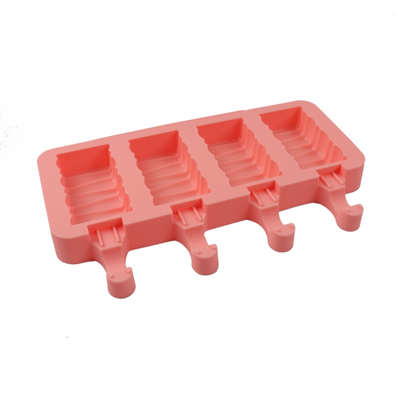 Ice Cream Silicone Mold 4-Piece Wave Ice Cream Popsicle Mold Building Blocks Homemade Popsicle Mold Diy Popsicle Mold