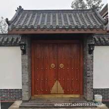 老榆木进户大门老榆木双开门中式庭院木门古宅进户门四合院门