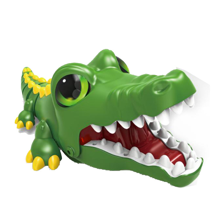 4g遥控鳄鱼玩具无线电大嘴鳄鱼电动玩具鳄鱼头电动车特技车