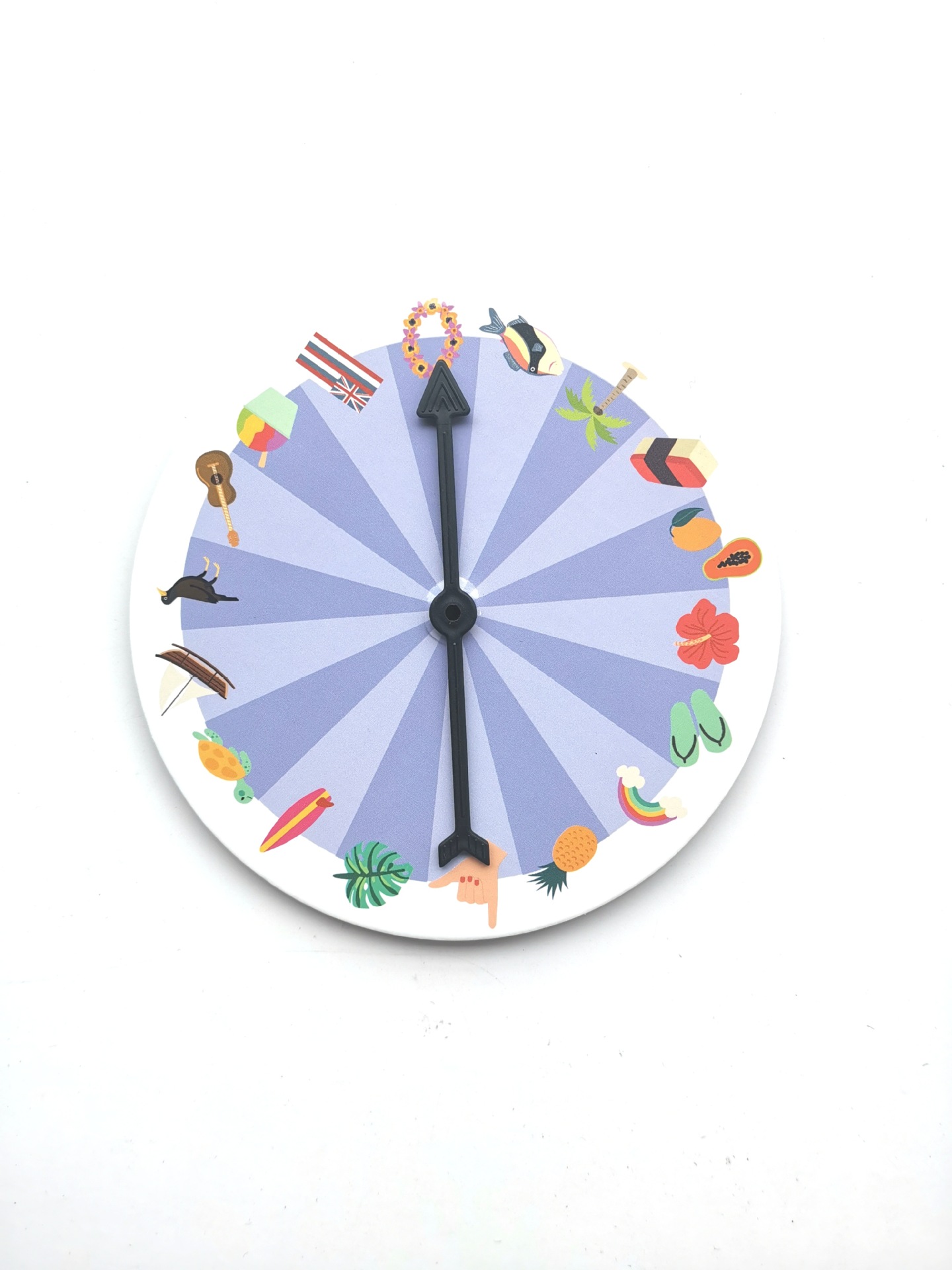 简约纸转盘儿童早教识图转盘塑料旋转指针转盘游戏指向转盘定制