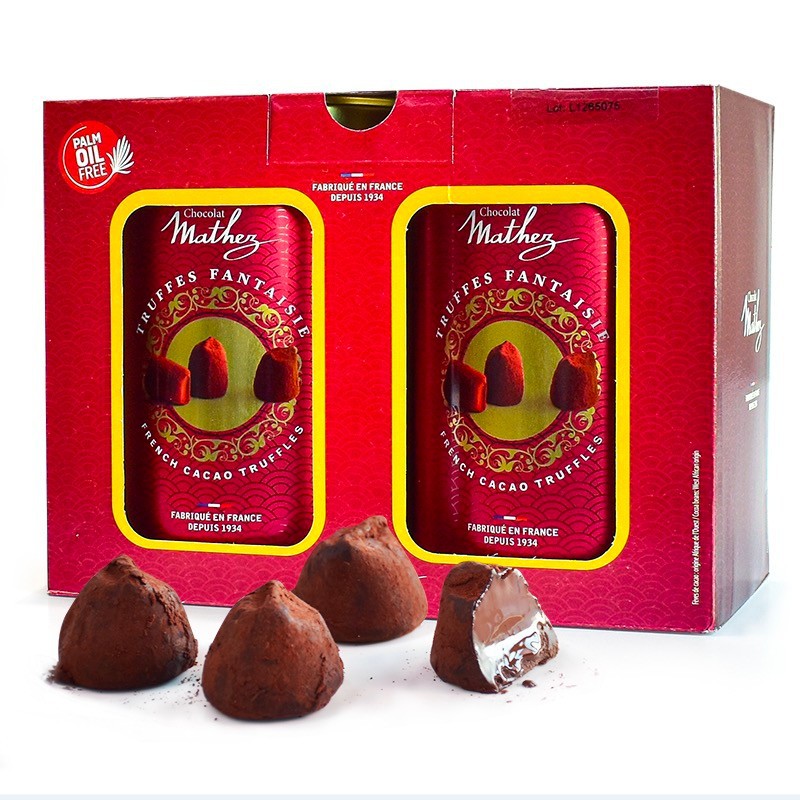 英国mathez 黑松露巧克力礼盒装 500g 500g*2罐装一件代发