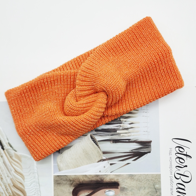 [One-Piece Starting Batch] Internet Celebrity Knitted Hair Band Women's Korean-Style Wide-Brimmed Headdress Spring, Autumn and Winter Tide Wool Headband Face Washing Headband