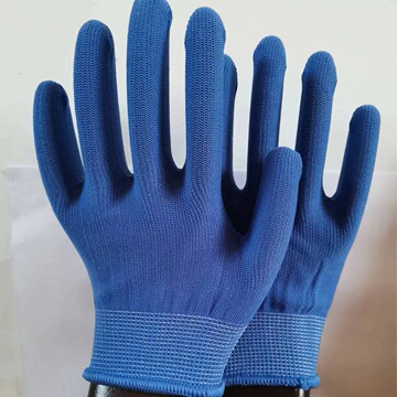 小号宝蓝色十三针手套芯 透气防护劳保手套 工作手套-阿里巴巴