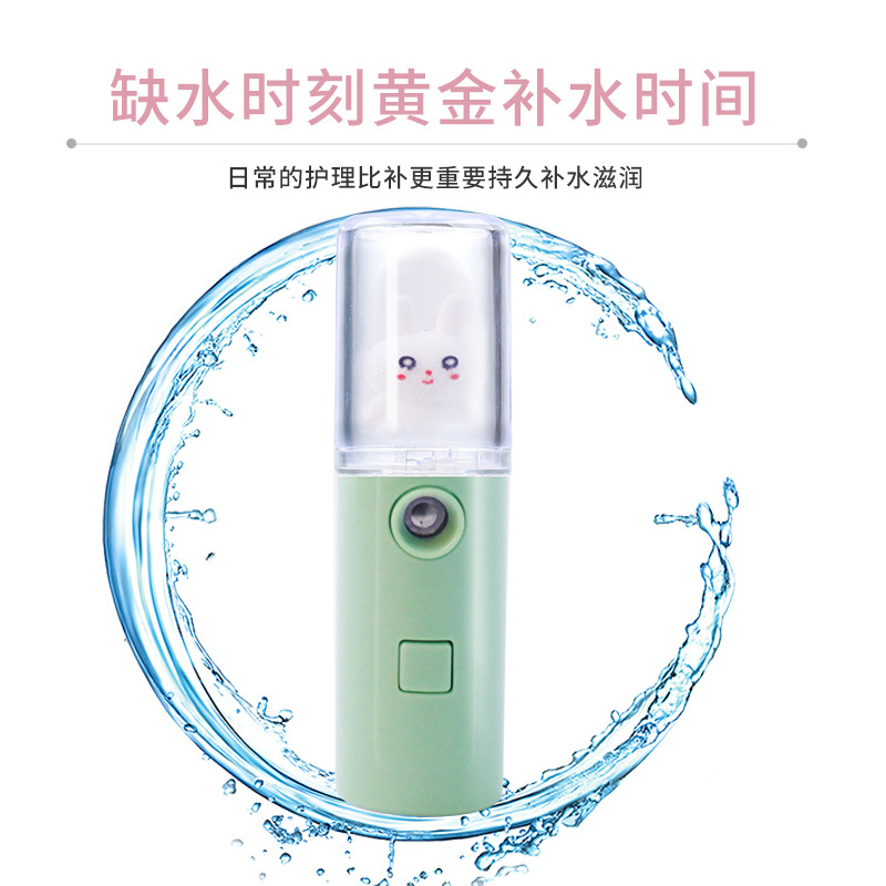 Water Replenishing Instrument in Stock Rechargeable Creative Cartoon Doll Cute Pet Sprayer Portable Handheld Humidifier