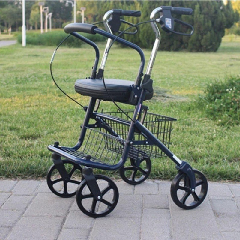 老年人购物车商用折叠代步助步车爬楼便携手推车买菜可推拐杖