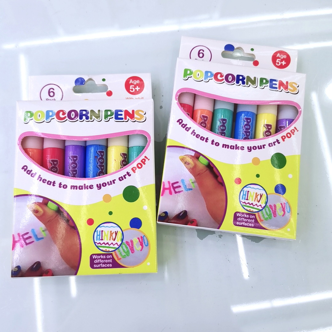 Step in Hot Selling Bubble Pen Popcorn Pen Cotton Pen 3D Printing Bubble Pen Drawing Children DIY Expansion Effect