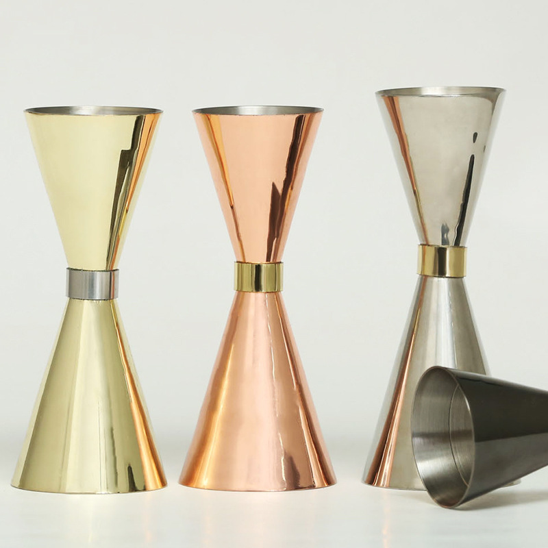 不锈钢调酒盎司杯器刻度鸡尾酒量杯量酒器调酒杯酒吧器具工具套装