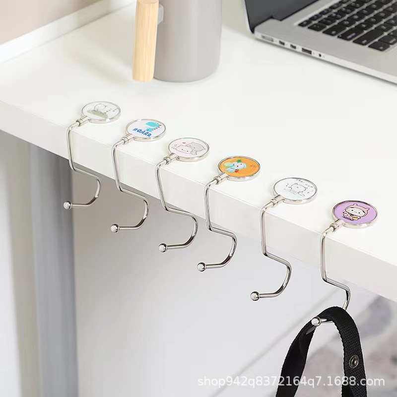 Schoolbag Hook Wholesale Student Desktop Hanging School Bag Artifact Classroom Office Desk Desk Desk Desk Side Bag Hook