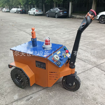 普尔夫4吨步行式牵引车防爆型拖头机场行李电动牵引拖挂车ml400