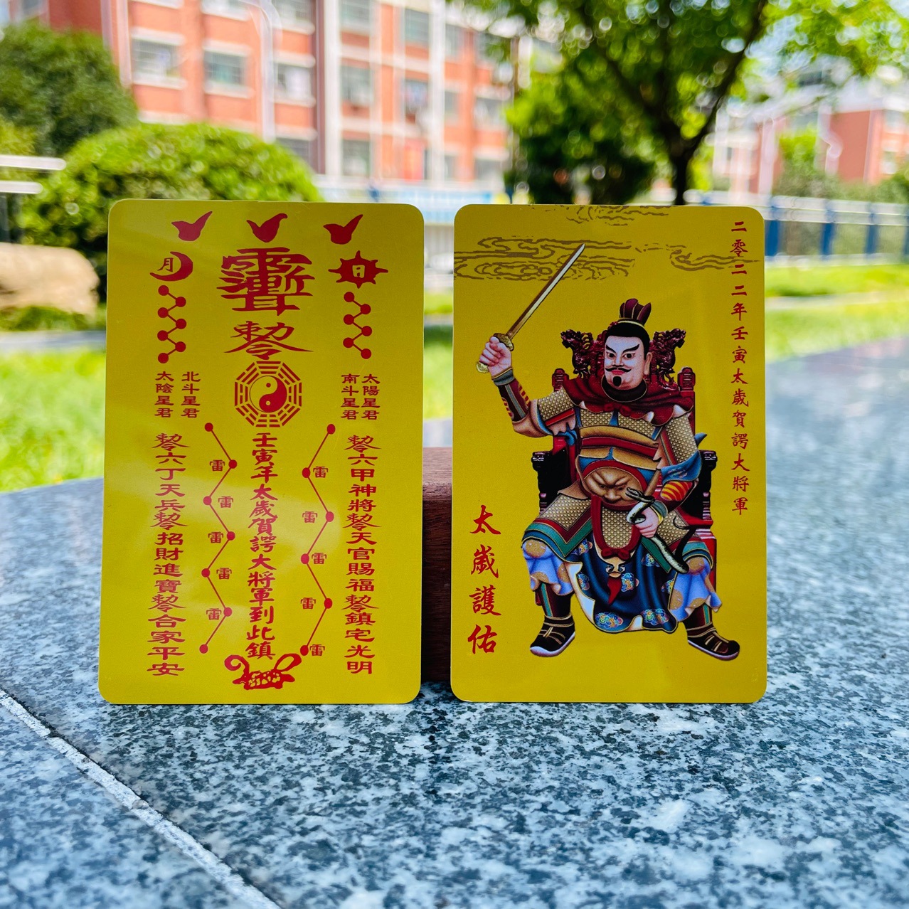 2022太岁贺谔大将军太岁符道教本命年符太岁锦囊聚财开运吉祥唐卡