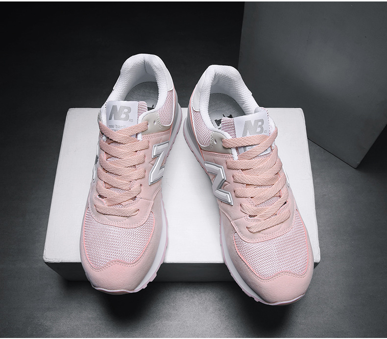 支持一件代发正品nb女鞋秋季樱花粉浪新百伦威574系列运动鞋女