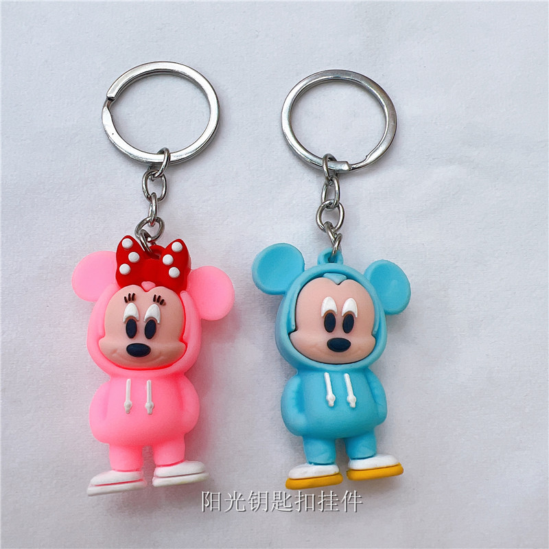 Mickey Mouse Mike Cute Doll Key Chain Car Couple Key Pendants Cartoon Bag Small Ornaments Keychain