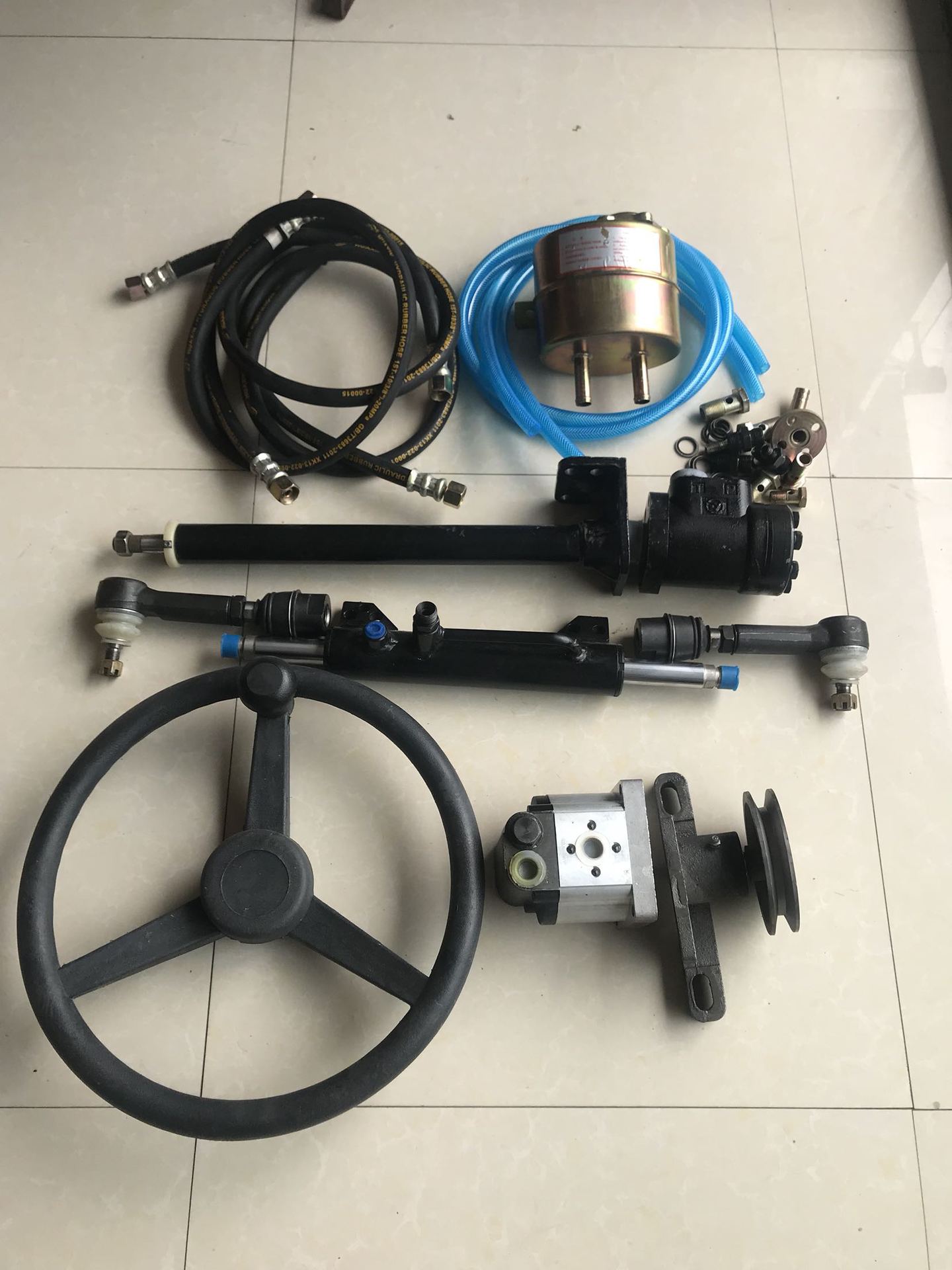 轮拖拉机改四驱液压助力转向机总成方向机杆500,600,700长