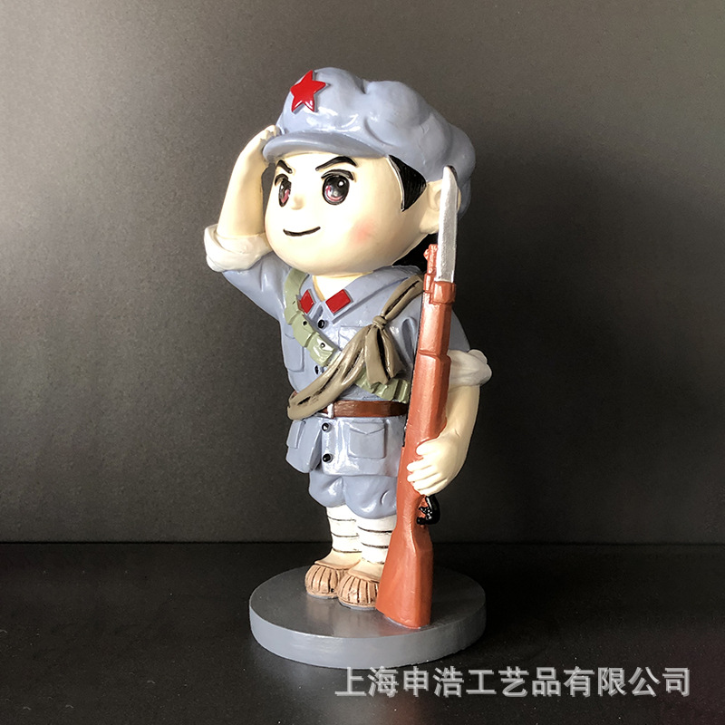 会议礼品,福利礼品,节庆礼品,嘉奖纪念,公关礼品颜色敬礼小红军,冲锋