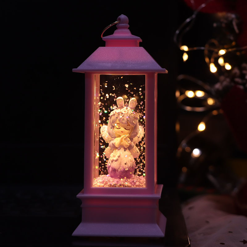 Fantasy Forest Crystal Lamp Ornaments Table Decoration Small Night Lamp Luminous Home Decoration Portable Storm Lantern Student Gifts